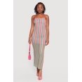 thumbnail image 1 of Women's Wavy Stripe Side Slit Maxi Dress, 1 of 3