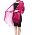 thumbnail image 1 of Women's Wedding Evening Shawl and Wrap Glitter Metallic Party Dresses Scarf with Fringe, 1 of 3