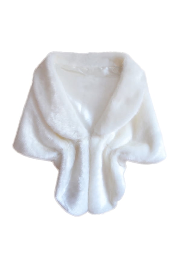 Women's Wedding Faux Fur Shawl Wraps Scarf Warm Wrap Stole Scarf Shrug Autumn Winter For Bride and Bridesmaids