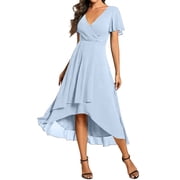 beige midi dress bodycon Puff Sleeve Backless Neckline_Strapless ready dress that has Cinderella Blue And White Size:39 / Men's 6-6.5