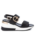 thumbnail image 1 of Women's Wedge Double Strap Sandals By XTI, 14141006 Black, 1 of 1