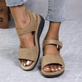 thumbnail image 1 of Women's Wedge Sandals Fashion Casual Spring Summer Sandals New Beach Versatile Fish Mouth Sandals Outdoor Wedge Heel Thick Bottom Sandals, 1 of 7