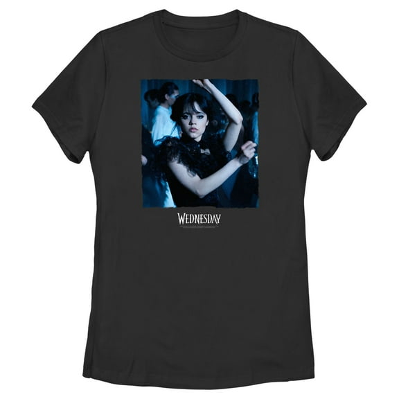 Women's Wednesday Dance Scene  Graphic Tee Black Small