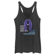 Womens Wednesday Five More Minutes Racerback Tank Top Black Heather X Large
