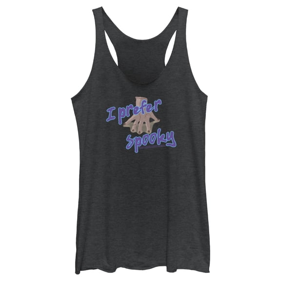 Women's Wednesday Thing I Prefer Spooky  Racerback Tank Top Black Heather Medium