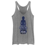 Womens Wednesday This is My Writing Time Racerback Tank Top Gray Heather 2X Large
