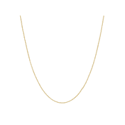 WELRY 0.6mm Solid Box Chain Necklace in 14kt White Gold, 20"
