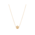thumbnail image 1 of Women's Welry 1/10 cttw Diamond Ball Pendant Necklace in 10kt Yellow Gold, 17", 1 of 7