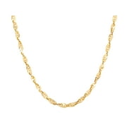 Women's Welry 3mm Cleo Link Chain Necklace in 10kt Yellow Gold, 18"