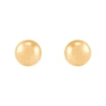 thumbnail image 1 of Women's Welry 4mm Ball Button Stud Earrings in 14kt Yellow Gold, 1 of 4