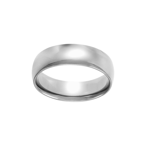 Women's Welry 6mm Wedding Band Ring in 10kt White Gold