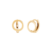 Women's Welry 9mm Circle Drop Earrings in 14kt Yellow Gold