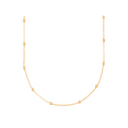 thumbnail image 1 of Women's Welry Beaded Shimmer Chain Necklace in 10kt Yellow Gold, 18", 1 of 4