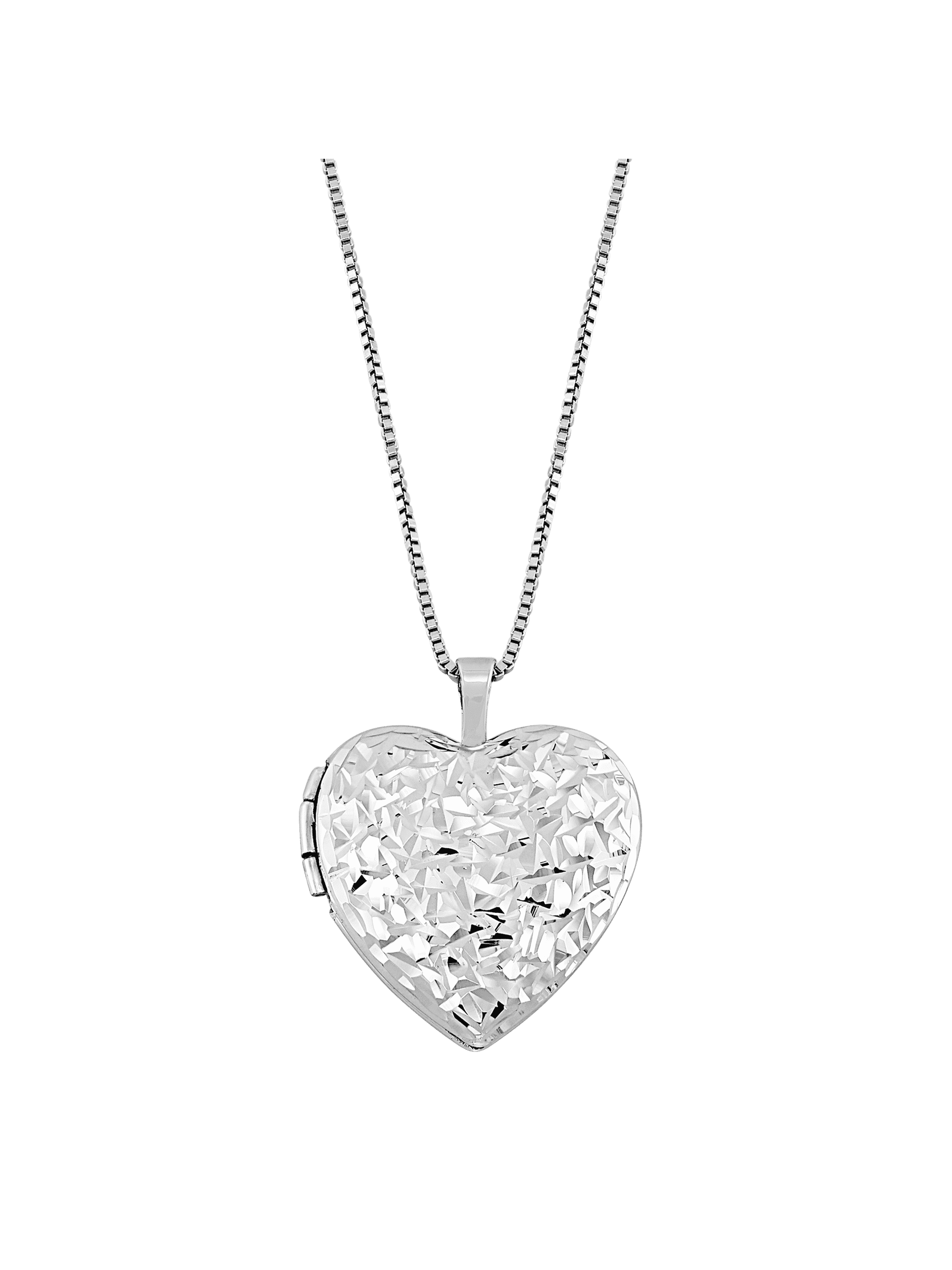 Quality Gold Sterling Silver Rhodium-plated Puffed Heart Locket
