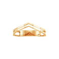 thumbnail image 1 of Women's Welry Double Chevron Ring in 14kt Yellow Gold, Size 8, 1 of 5