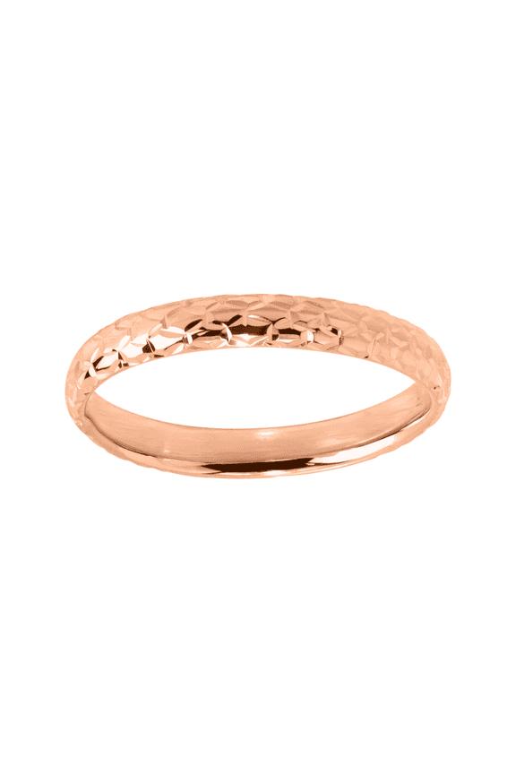 Women's Welry Honeycomb Band Ring in 14kt Rose Gold