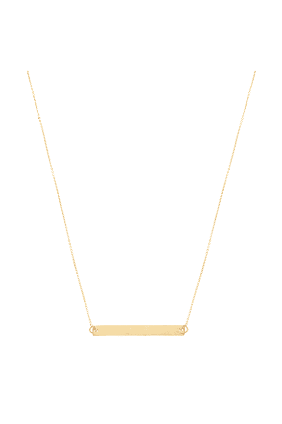 Women's Welry Horizontal Element Bar Pendant Necklace in 14kt Yellow Gold, 17"
