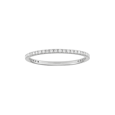 Women's Welry Promise Love Forever™ Collection 1/4 cttw Diamond Band Ring in 14kt White Gold, Size 6