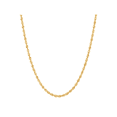 thumbnail image 1 of Women's Welry Radiant Rope™ Collection 3mm Glitter Rope Chain Necklace in 14kt Yellow Gold, 18', 1 of 2