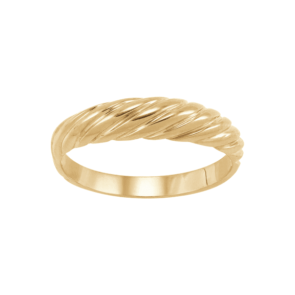 Women's Welry Shrimp Band Ring in 10kt Yellow Gold, Size 9
