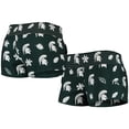 thumbnail image 1 of Women's Wes & Willy Green Michigan State Spartans Beach Shorts, 1 of 3