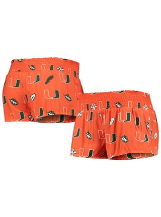 Women's Concepts Sport Green/Black Miami Hurricanes Ultimate Flannel Sleep  Shorts