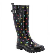 Womens Western Chief Tall Printed Rain Boot Dot City 10 M