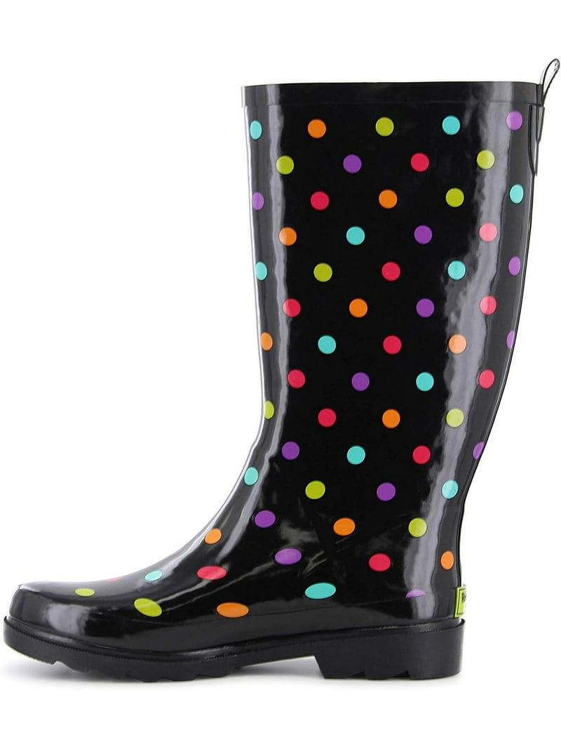 Women's Western Chief Tall Printed Rain Boot Dot City M