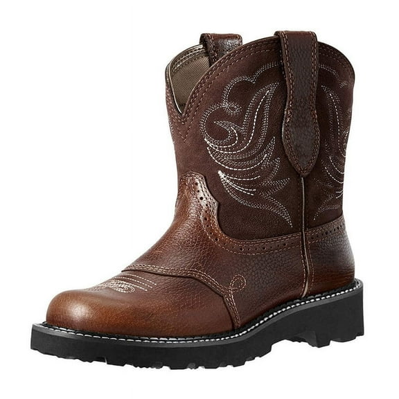 Women's Western Cowgirl Boots RetroEmbroidered Chunky Heel Non-Slip Wide Calf Round Toe Country Boots