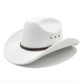 thumbnail image 1 of Women's Western Denim Cowboy Hat with Curved and Brim for Everyday Style, 1 of 2