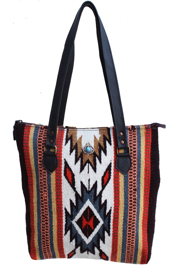 Women's Western Handwoven Wool Rodeo Cowgirl Handbag Shoulder Purse 103AA01