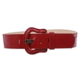 thumbnail image 1 of Women's Western High Waist Wide Patent Fashion Plain Leather Belt, 1 of 2