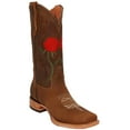 thumbnail image 1 of Women's Western Leather Floral Embroidered Cowgirl Boot, 1 of 5