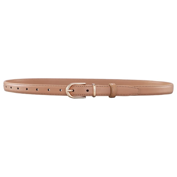 Women‘s Western Style Belt - Leather Belt with Ornate Buckle for Jeans & Denim Pants