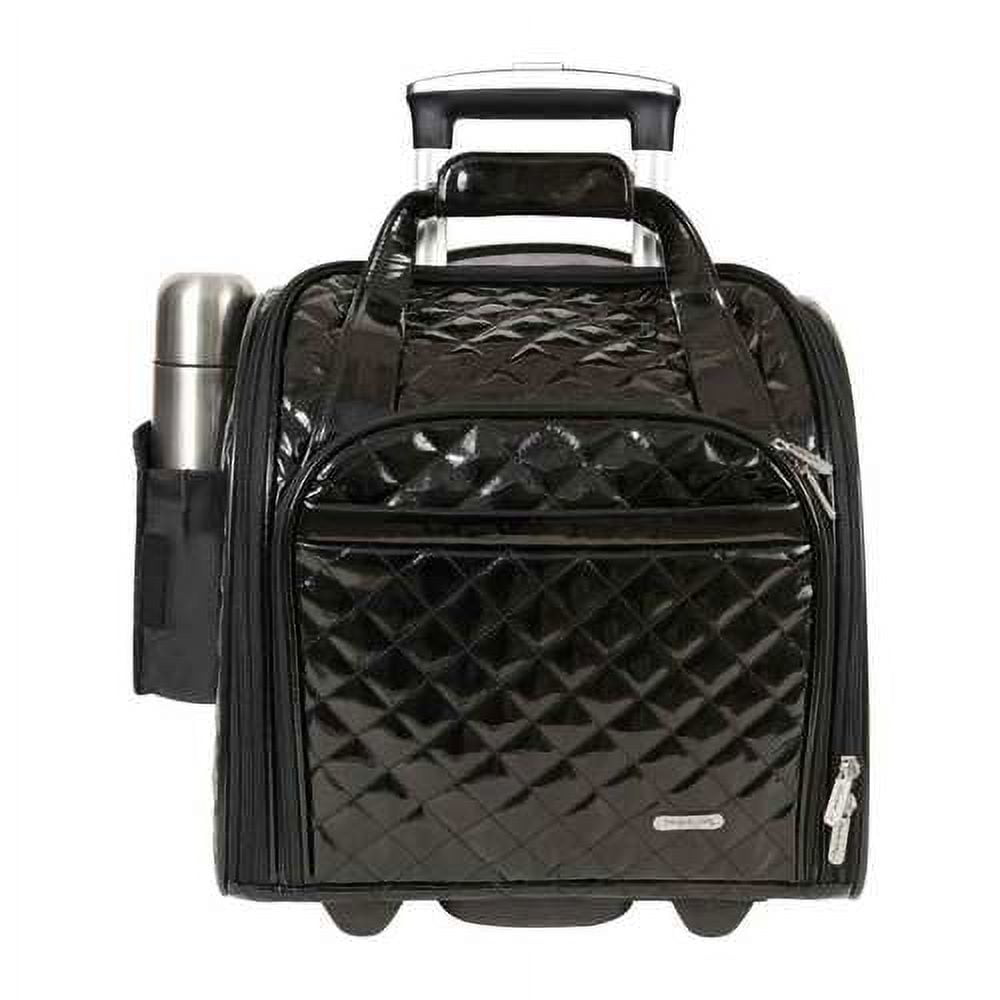 Women s Wheeled Underseat Carry On with Back Up Bag 14 x 13.5 x 8.5