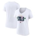 thumbnail image 1 of Women's White 2024 US Paralympic Track & Field Trials Miramar Victory Lane V-Neck T-Shirt, 1 of 3