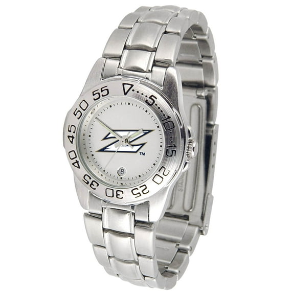 Women's White Akron Zips Sport Steel Watch