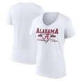 thumbnail image 1 of Women's White Alabama Crimson Tide Triangle Origin V-Neck T-Shirt, 1 of 3