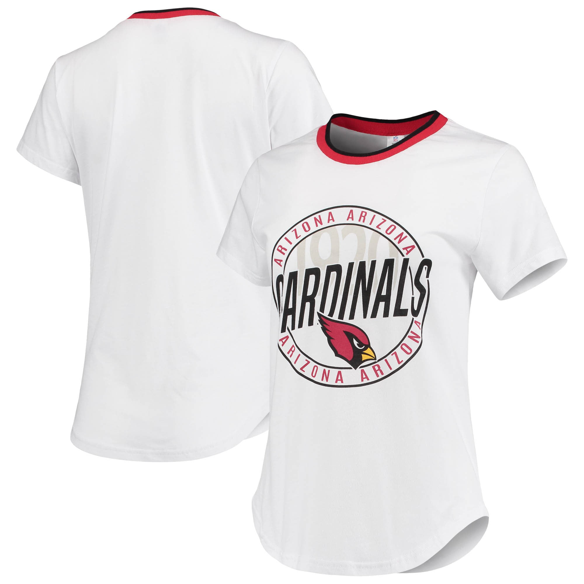 Women's White Arizona Cardinals Poised T-Shirt 