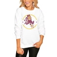 thumbnail image 1 of Women's Gameday Couture White Arizona State Sun Devils End Zone Oversized Sweatshirt, 1 of 1