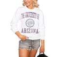 thumbnail image 1 of Women's White Arizona Wildcats  Seal of Approval Oversized Perfect Pullover Sweatshirt, 1 of 1