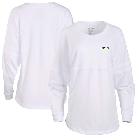 Women's White Baylor Bears Pom Pom Long Sleeve Jersey