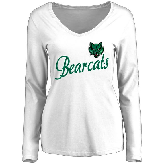 Women's White Binghamton Bearcats Dora Long Sleeve T-Shirt