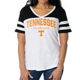 thumbnail image 1 of Women's White/Black Tennessee Volunteers Silvey Color Block Jersey T-Shirt, 1 of 2