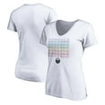 thumbnail image 1 of Women's White Buffalo Sabres City Pride V-Neck T-Shirt, 1 of 3