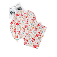 thumbnail image 1 of Women's White Christmas Pattern Long Sleeve Pajama Set | [ZhiHiMeRi] | (US 12-14)L, 1 of 12