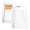 thumbnail image 1 of Women's White Clemson Tigers Hand-Drawn Stadium Comfort Colors Oversized Long Sleeve T-Shirt, 1 of 3
