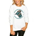 thumbnail image 1 of Women's White Coastal Carolina Chanticleers End Zone Pullover Sweatshirt, 1 of 1
