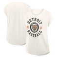 thumbnail image 1 of Detroit Tigers Women's White Make The Mark Bi-Blend Fashion Top, Up to Size 3XL, 1 of 1