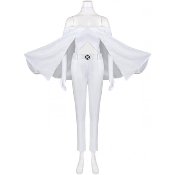 Women's White Emma Frost Dress Sexy Cloth Full Suit